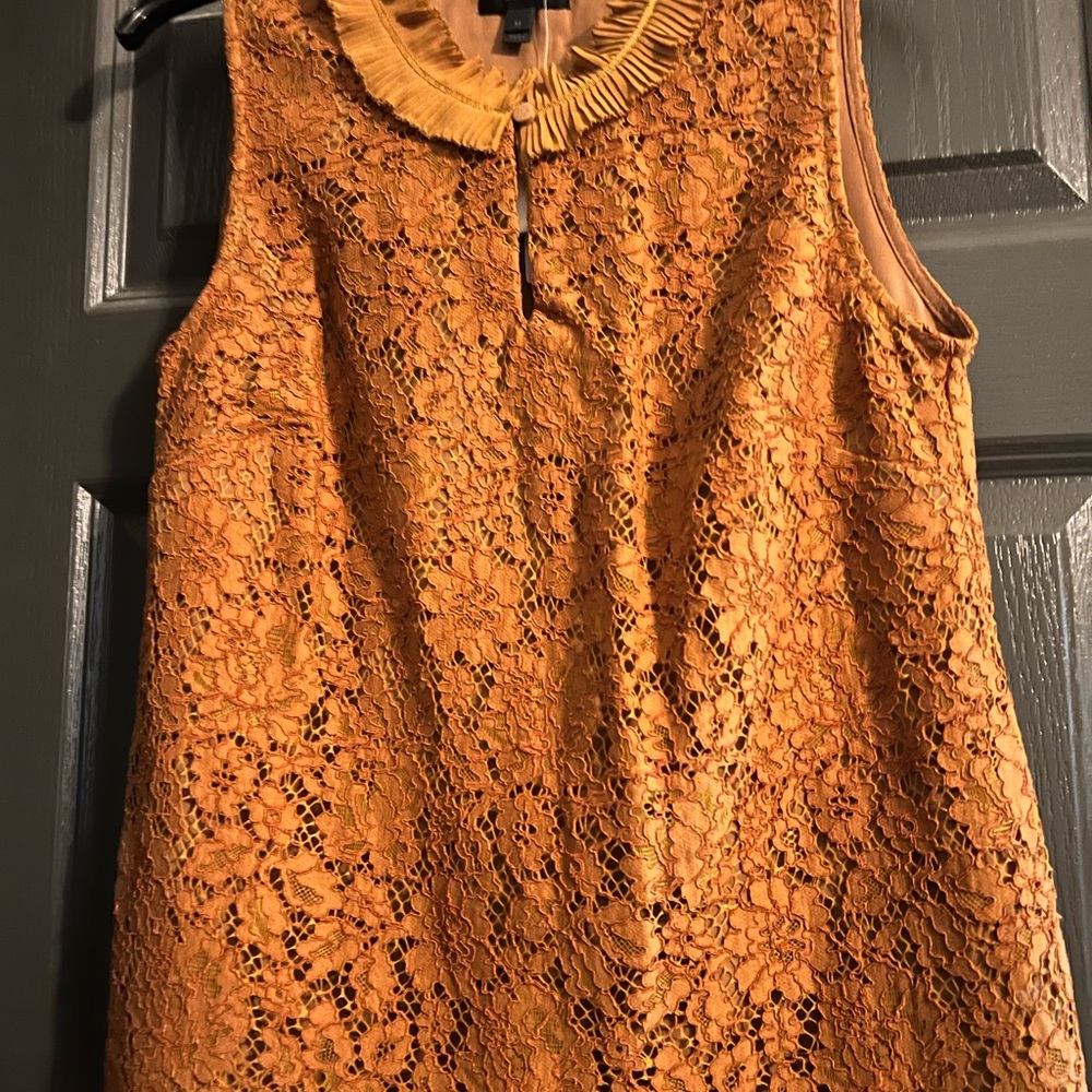 J. Crew Curry Colored Blouse Top
